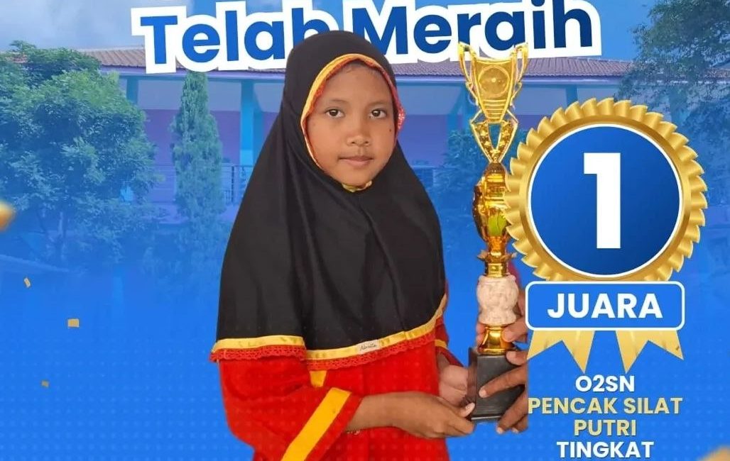 Juara 1 O2SN Pencak Silat Putri Tingkat Kecamatan Pungging - Lissya Afriani Yola SD Alam Islami eLKISI