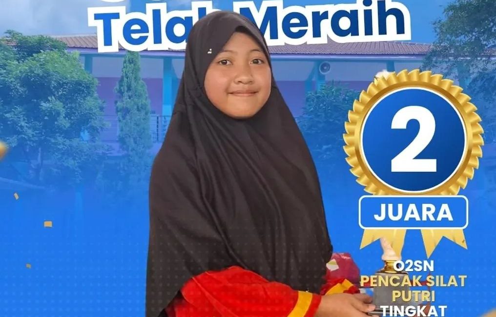 Juara 2 O2SN Pencak Silat Putri Tingkat Kecamatan Pungging - Najwa Rei Akiko SD Alam Islami eLKISI