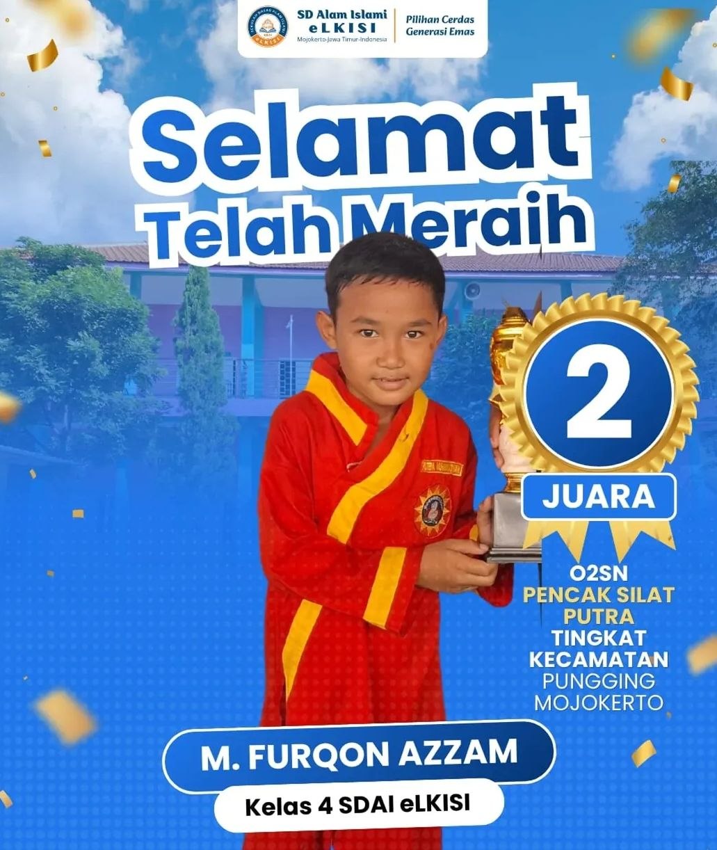 Juara 2 O2SN Pencak Silat Putra Tingkat Kecamatan Pungging - M. Furqon Azzam SD Alam Islami eLKISI